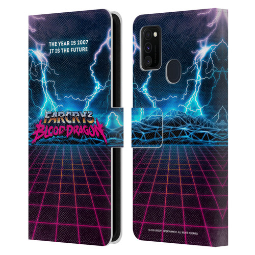 Far Cry 3 Blood Dragon Key Art Logo Leather Book Wallet Case Cover For Samsung Galaxy M30s (2019)/M21 (2020)