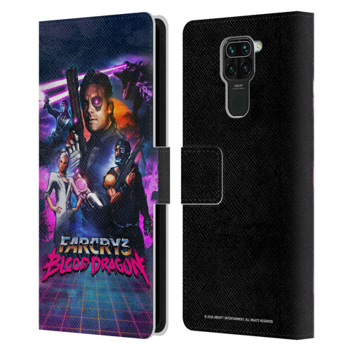 Far Cry 3 Blood Dragon Key Art Cover Leather Book Wallet Case Cover For Xiaomi Redmi Note 9 / Redmi 10X 4G