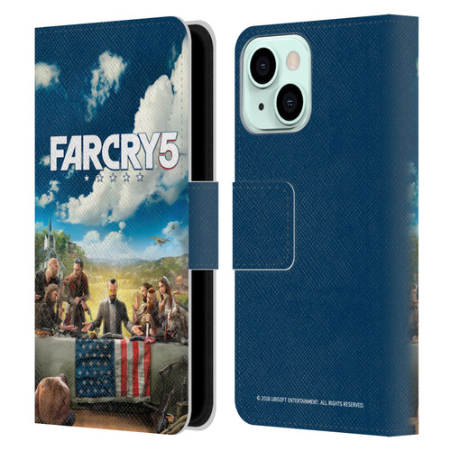 Far Cry 5 Key Art And Logo Main Leather Book Wallet Case Cover For Apple iPhone 13 Mini