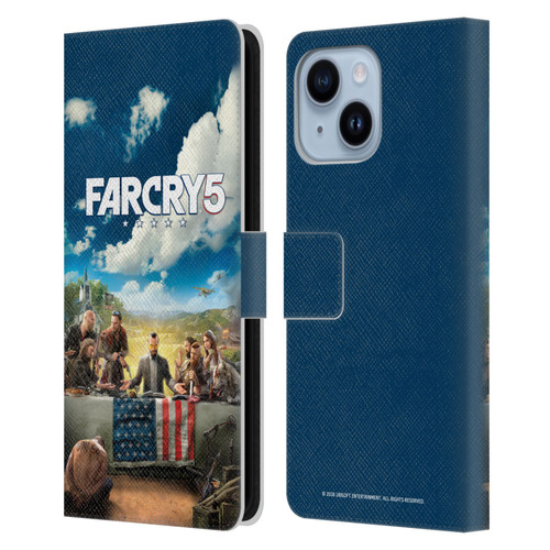 Far Cry 5 Key Art And Logo Main Leather Book Wallet Case Cover For Apple iPhone 14 Plus