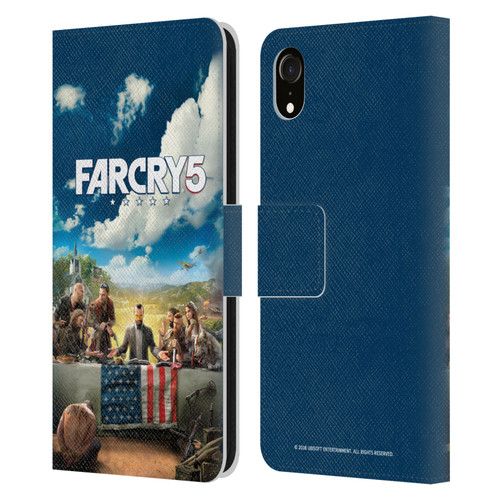 Far Cry 5 Key Art And Logo Main Leather Book Wallet Case Cover For Apple iPhone XR