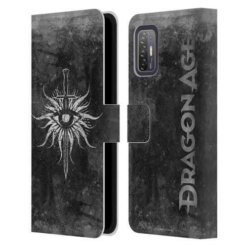 EA Bioware Dragon Age Heraldry Inquisition Distressed Leather Book Wallet Case Cover For HTC Desire 21 Pro 5G