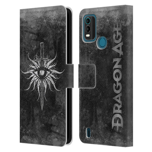 EA Bioware Dragon Age Heraldry Inquisition Distressed Leather Book Wallet Case Cover For Nokia G11 Plus