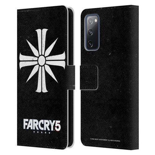 Far Cry 5 Key Art And Logo Distressed Look Cult Emblem Leather Book Wallet Case Cover For Samsung Galaxy S20 FE / 5G