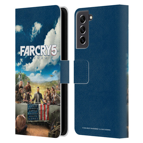 Far Cry 5 Key Art And Logo Main Leather Book Wallet Case Cover For Samsung Galaxy S21 FE 5G