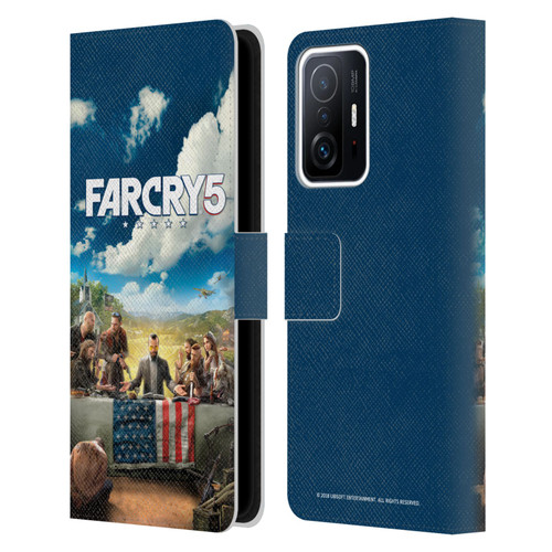 Far Cry 5 Key Art And Logo Main Leather Book Wallet Case Cover For Xiaomi 11T / 11T Pro