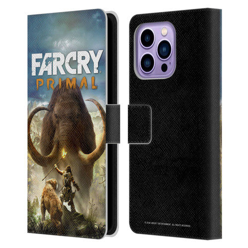 Far Cry Primal Key Art Pack Shot Leather Book Wallet Case Cover For Apple iPhone 14 Pro Max