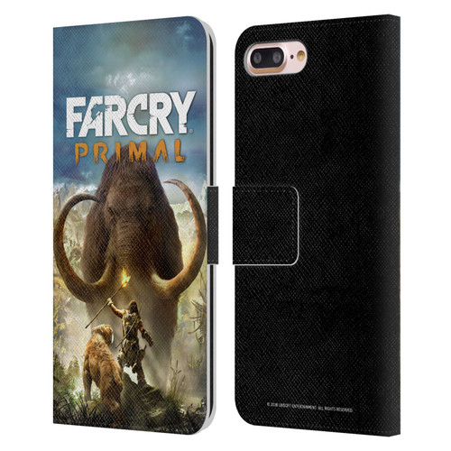 Far Cry Primal Key Art Pack Shot Leather Book Wallet Case Cover For Apple iPhone 7 Plus / iPhone 8 Plus