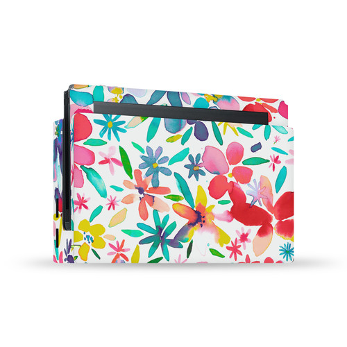 Ninola Art Mix Colorful Petals Spring Vinyl Sticker Skin Decal Cover for Nintendo Switch Console & Dock