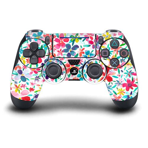 Ninola Art Mix Colorful Petals Spring Vinyl Sticker Skin Decal Cover for Sony DualShock 4 Controller