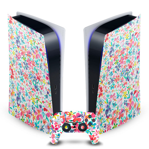 Ninola Art Mix Colorful Petals Spring Vinyl Sticker Skin Decal Cover for Sony PS5 Digital Edition Bundle