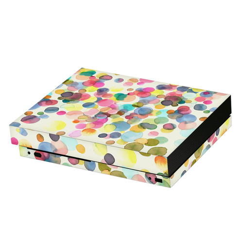 Ninola Art Mix Dots Vinyl Sticker Skin Decal Cover for Microsoft Xbox One X Console