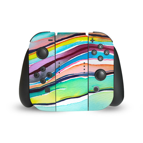Ninola Assorted Agate Multi Layers Vinyl Sticker Skin Decal Cover for Nintendo Switch Joy Controller