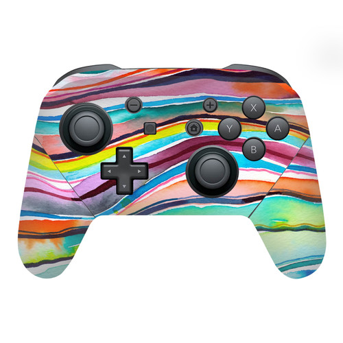 Ninola Assorted Agate Multi Layers Vinyl Sticker Skin Decal Cover for Nintendo Switch Pro Controller