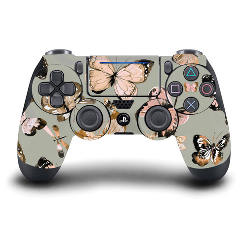 Ninola Assorted Butterflies Gold Green Vinyl Sticker Skin Decal Cover for Sony DualShock 4 Controller