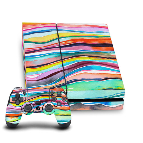 Ninola Assorted Agate Multi Layers Vinyl Sticker Skin Decal Cover for Sony PS4 Console & Controller