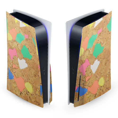 Ninola Assorted Colourful Cork Vinyl Sticker Skin Decal Cover for Sony PS5 Disc Edition Console