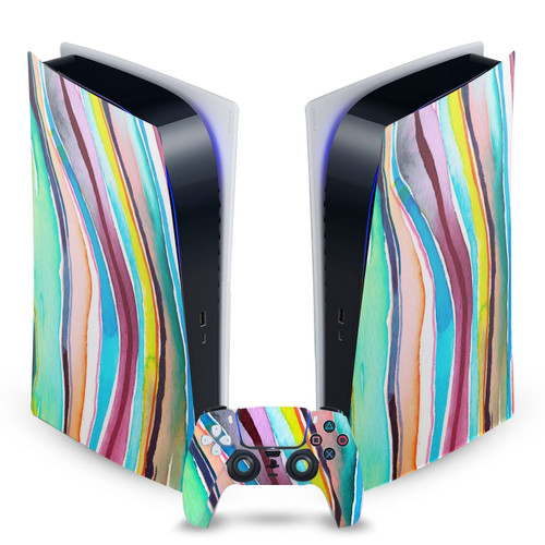 Ninola Assorted Agate Multi Layers Vinyl Sticker Skin Decal Cover for Sony PS5 Digital Edition Bundle
