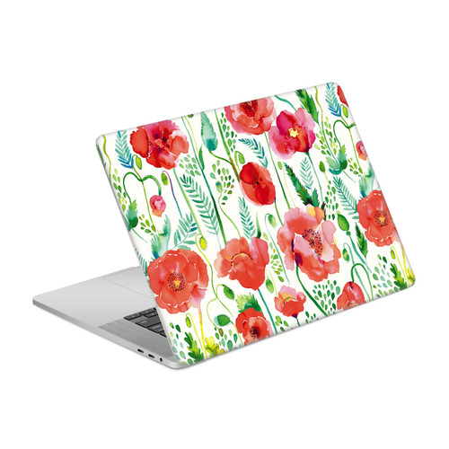 Ninola Floral Red Vinyl Sticker Skin Decal Cover for Apple MacBook Pro 16" A2141