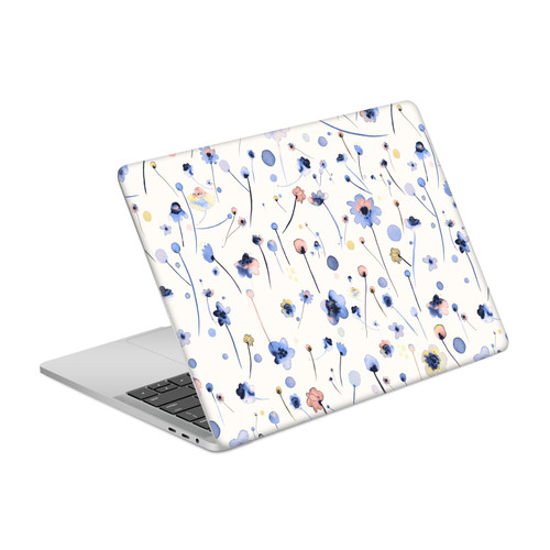 Ninola Floral Blue Soft Vinyl Sticker Skin Decal Cover for Apple MacBook Pro 13" A2338