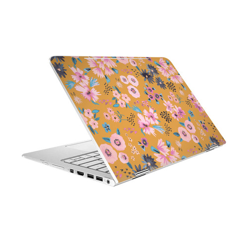 Ninola Floral 2 Flowers Mustard Vinyl Sticker Skin Decal Cover for HP Spectre Pro X360 G2