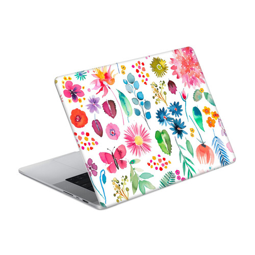 Ninola Floral 2 Plants Multicolored Vinyl Sticker Skin Decal Cover for Apple MacBook Pro 14" A2442