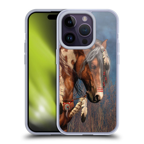 Laurie Prindle Fantasy Horse Native American War Pony Soft Gel Case for Apple iPhone 14 Pro