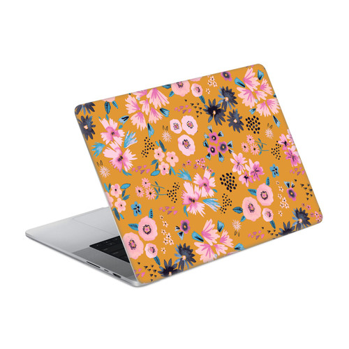 Ninola Floral 2 Flowers Mustard Vinyl Sticker Skin Decal Cover for Apple MacBook Pro 16" A2485