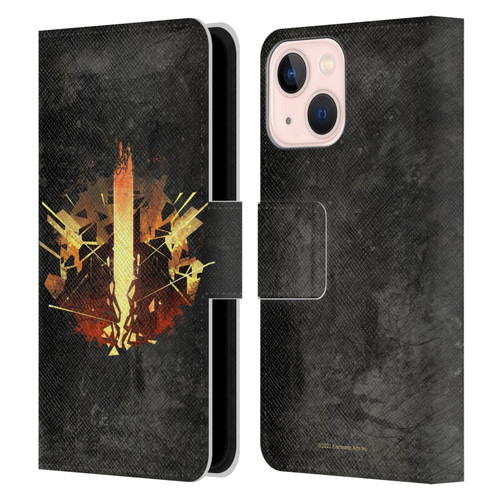 EA Bioware Dragon Age Heraldry Chantry Leather Book Wallet Case Cover For Apple iPhone 13 Mini