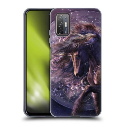 Laurie Prindle Fantasy Horse Chimera Black Rose Unicorn Soft Gel Case for HTC Desire 21 Pro 5G