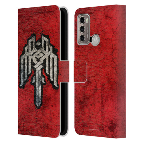 EA Bioware Dragon Age Heraldry Kirkwall Symbol Leather Book Wallet Case Cover For Motorola Moto G60 / Moto G40 Fusion