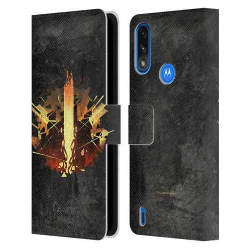 EA Bioware Dragon Age Heraldry Chantry Leather Book Wallet Case Cover For Motorola Moto E7 Power / Moto E7i Power