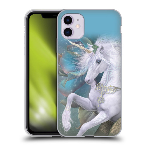 Laurie Prindle Fantasy Horse Kieran Unicorn Soft Gel Case for Apple iPhone 11