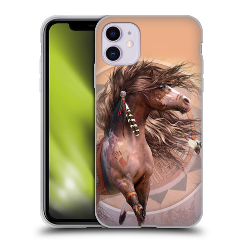 Laurie Prindle Fantasy Horse Spirit Warrior Soft Gel Case for Apple iPhone 11