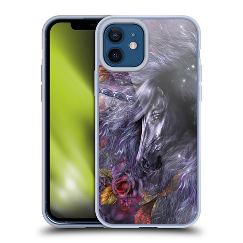 Laurie Prindle Fantasy Horse Blue Rose Unicorn Soft Gel Case for Apple iPhone 12 / iPhone 12 Pro