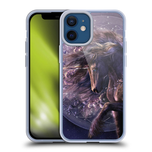 Laurie Prindle Fantasy Horse Chimera Black Rose Unicorn Soft Gel Case for Apple iPhone 12 Mini
