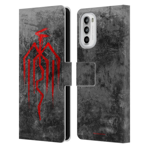 EA Bioware Dragon Age Heraldry City Of Chains Symbol Leather Book Wallet Case Cover For Motorola Moto G52