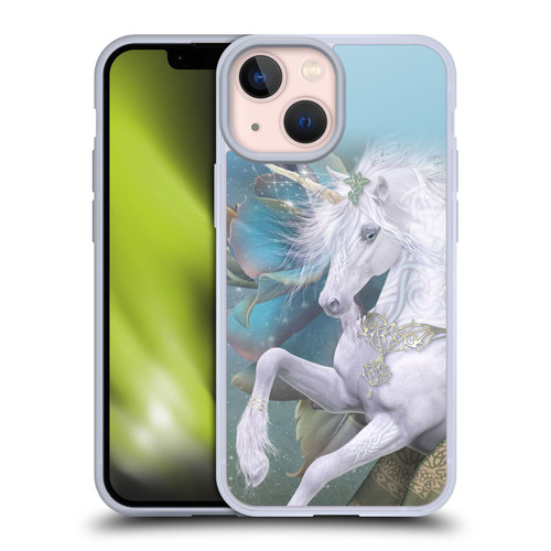 Laurie Prindle Fantasy Horse Kieran Unicorn Soft Gel Case for Apple iPhone 13 Mini