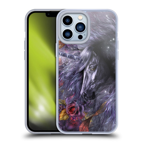 Laurie Prindle Fantasy Horse Blue Rose Unicorn Soft Gel Case for Apple iPhone 13 Pro Max