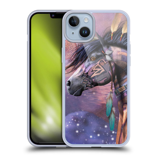 Laurie Prindle Fantasy Horse Native American Shaman Soft Gel Case for Apple iPhone 14 Plus