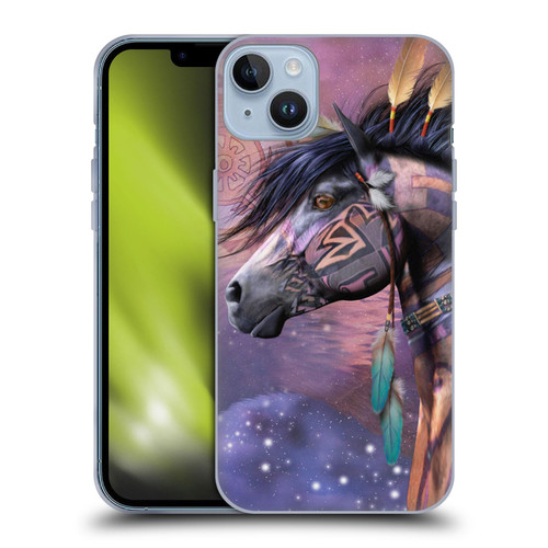 Laurie Prindle Fantasy Horse Native American Shaman Soft Gel Case for Apple iPhone 14 Plus