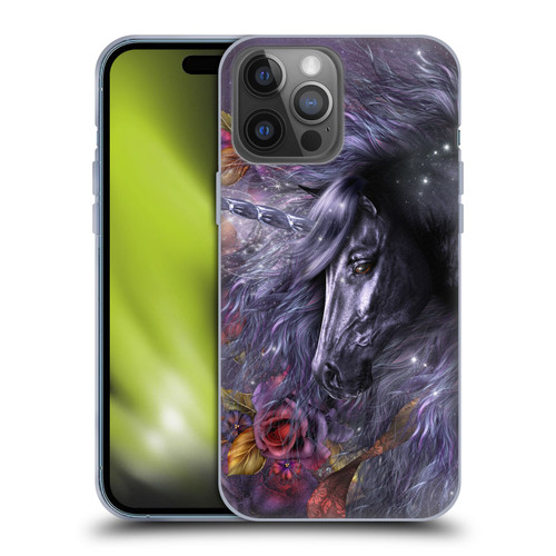 Laurie Prindle Fantasy Horse Blue Rose Unicorn Soft Gel Case for Apple iPhone 14 Pro Max