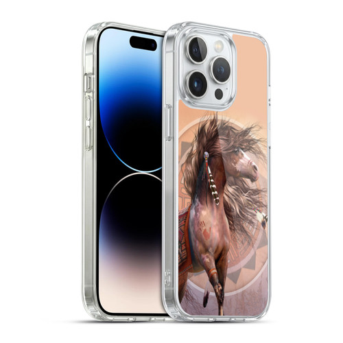 Laurie Prindle Fantasy Horse Spirit Warrior Soft Gel Case for Apple iPhone 14 Pro Max & MagSafe