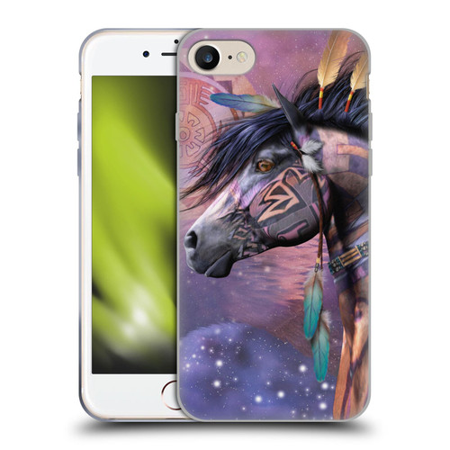 Laurie Prindle Fantasy Horse Native American Shaman Soft Gel Case for Apple iPhone 7 / 8 / SE 2020 & 2022