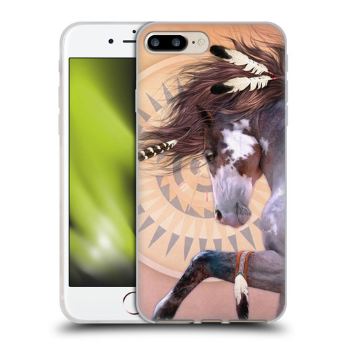 Laurie Prindle Fantasy Horse Native Spirit Soft Gel Case for Apple iPhone 7 Plus / iPhone 8 Plus