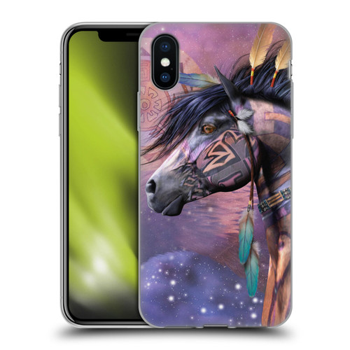 Laurie Prindle Fantasy Horse Native American Shaman Soft Gel Case for Apple iPhone X / iPhone XS