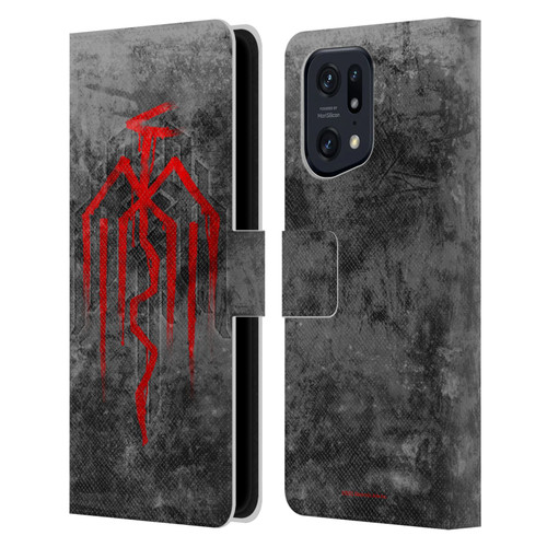 EA Bioware Dragon Age Heraldry City Of Chains Symbol Leather Book Wallet Case Cover For OPPO Find X5 Pro