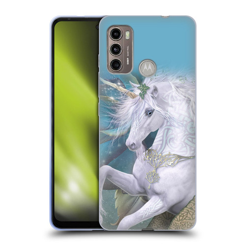 Laurie Prindle Fantasy Horse Kieran Unicorn Soft Gel Case for Motorola Moto G60 / Moto G40 Fusion
