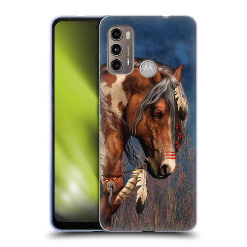 Laurie Prindle Fantasy Horse Native American War Pony Soft Gel Case for Motorola Moto G60 / Moto G40 Fusion