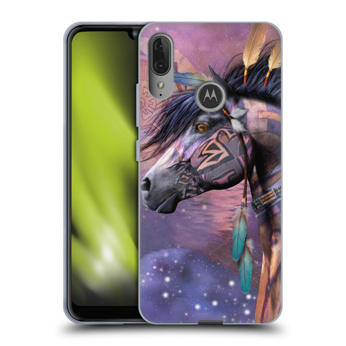 Laurie Prindle Fantasy Horse Native American Shaman Soft Gel Case for Motorola Moto E6 Plus